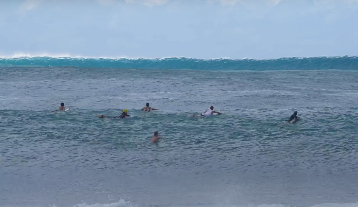 Koa Rothman surfing Pipeline