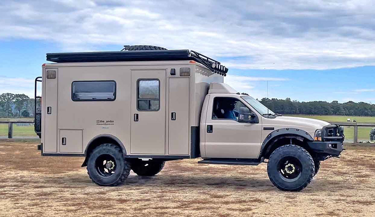 Have a Gander at This 4x4 Ambulance Converted to a Rugged Expedition Truck Camper