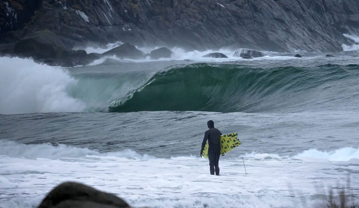 Ben Gravy surfing Norway