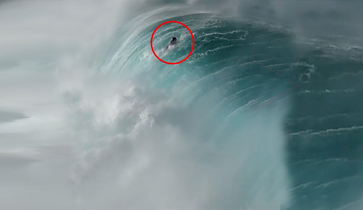 Kai Lenny Posted Terrifying Footage of Himself Going Over the Falls at Jaws
