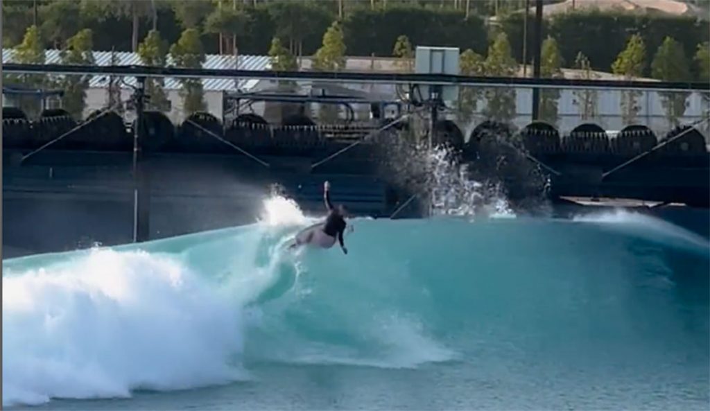Caroline Marks surfing Surf Abu Dhabi