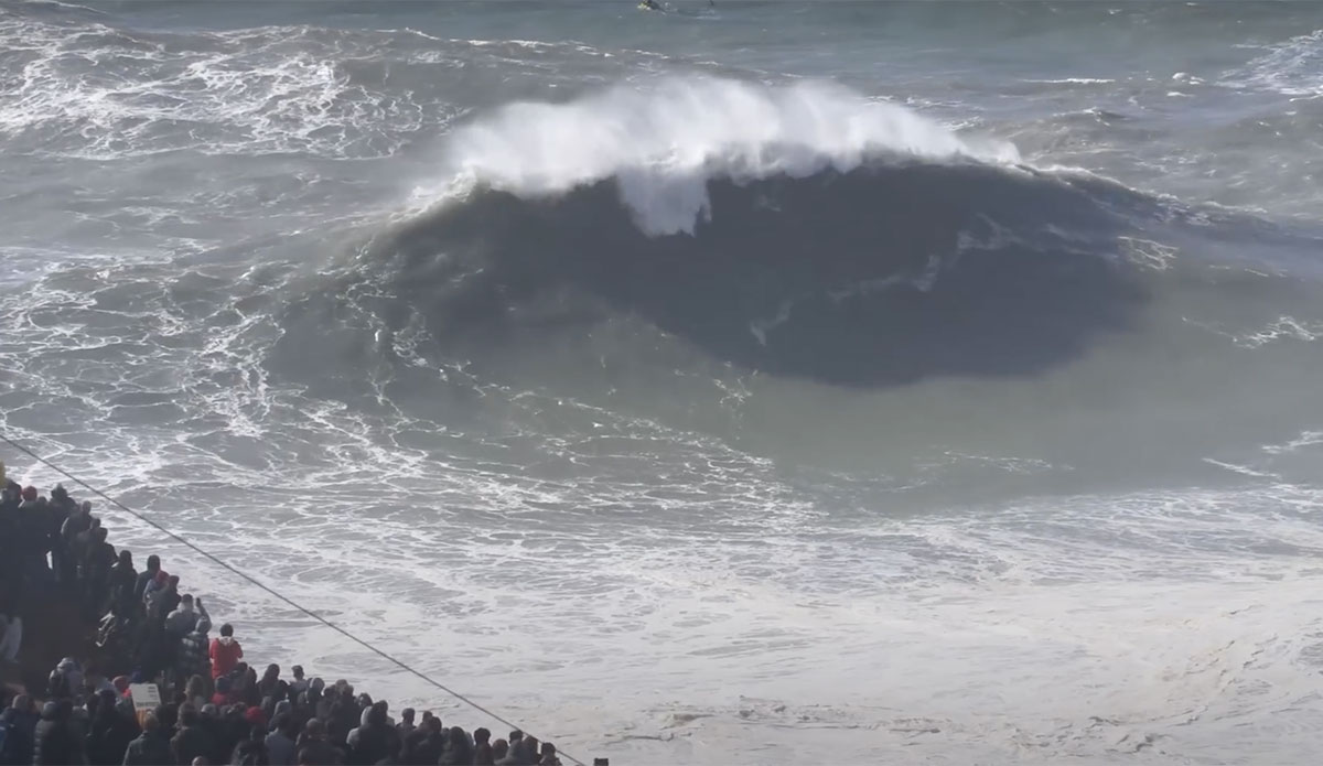 Big wave surfing at Nazaré
