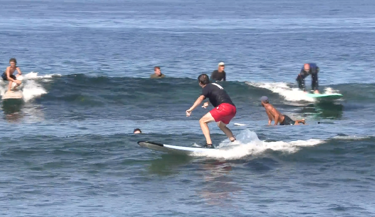 A surf school in Kahaluu Bay. Photo: Hawaii DLNR // Instagram
