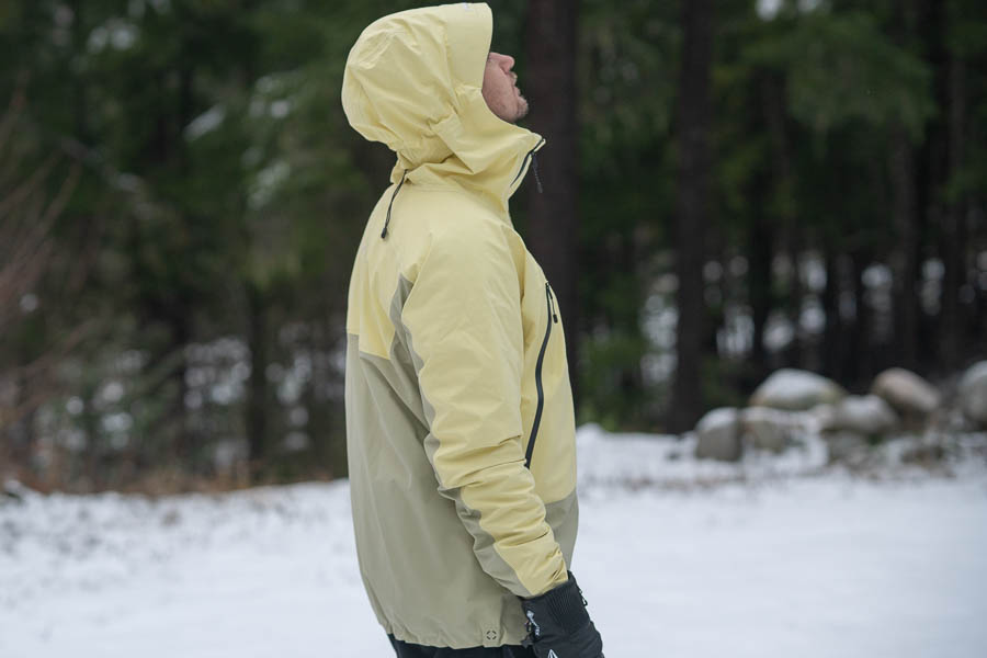 a profile shot of the Burton Kalausi jacket