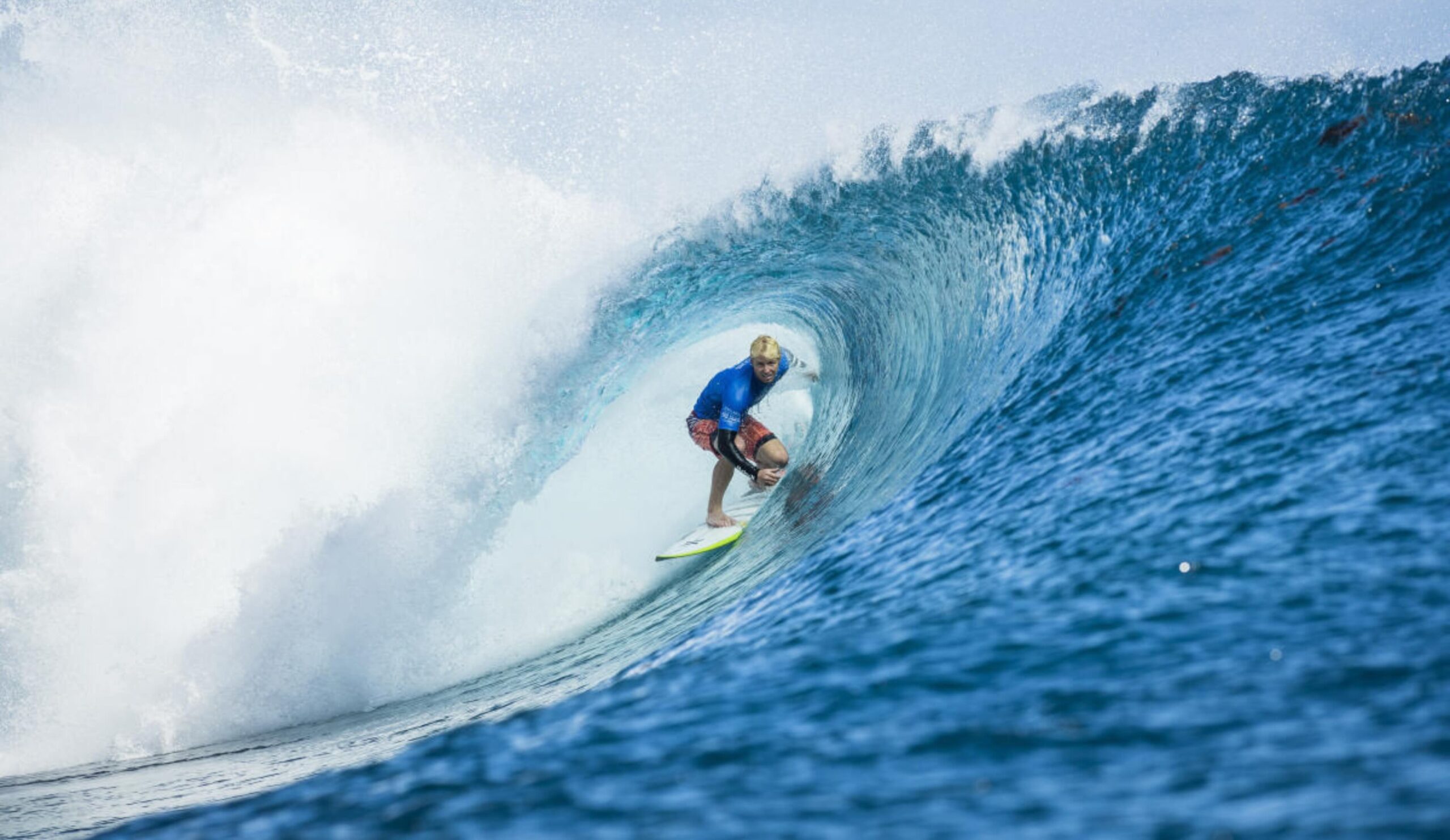 Nat Young (USA) placed 2nd in Heat 7 of Round Three at Billabong Pro Tahiti 2017