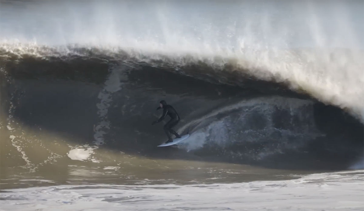 Ben Gravy surfing New Jersey
