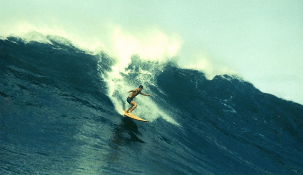 Bing Copeland surfing Waimea. Photo: BC
