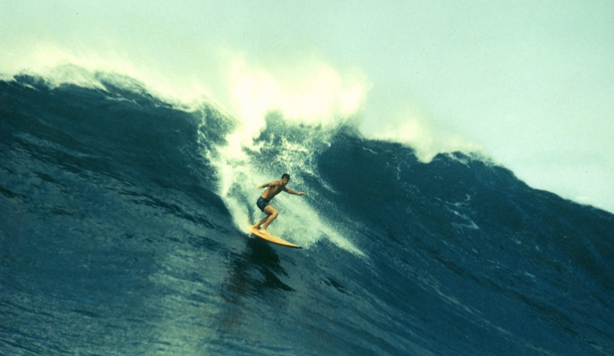 Bing Copeland surfing Waimea. Photo: BC