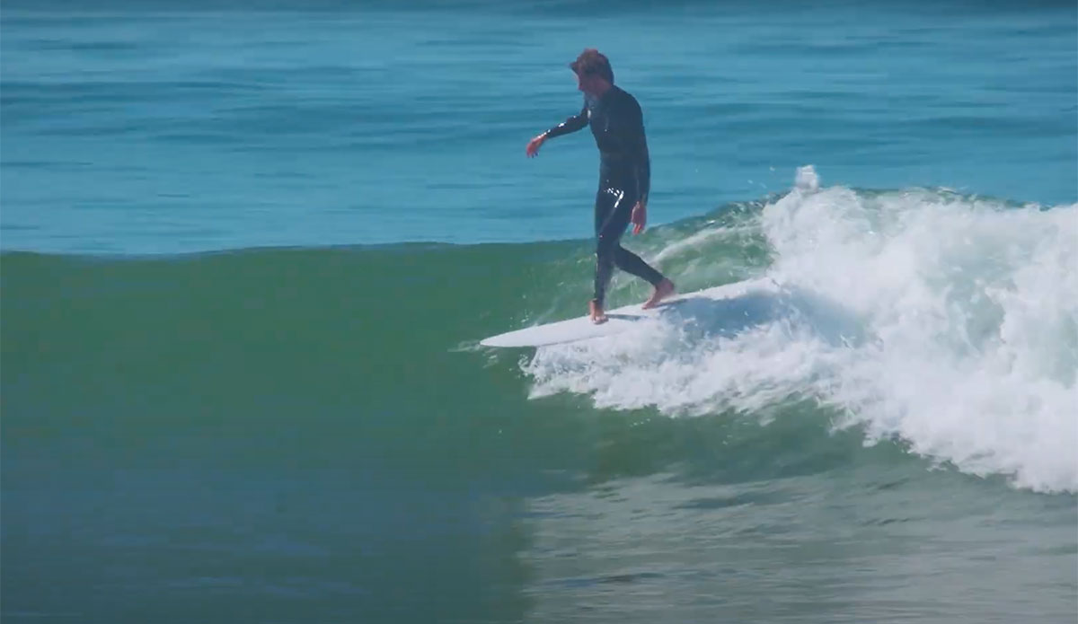 Corey Colapinto surfing mid-length in Baja
