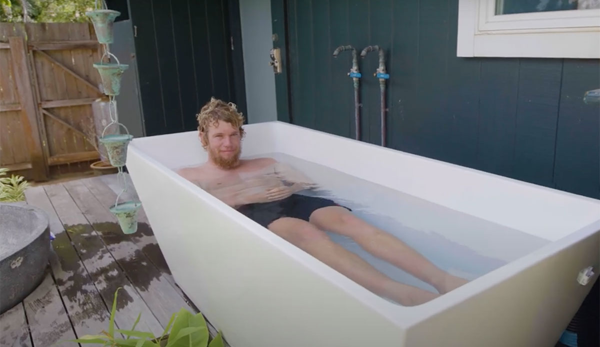 John John Florence ice bath
