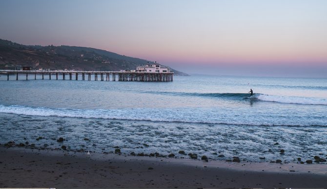Malibu's Surfrider Beach was one of the places where surfers had their phones and cards stolen. Photo: Jeremy Bishop // Unsplash