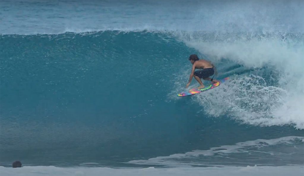 Mason Ho surfing Rockies