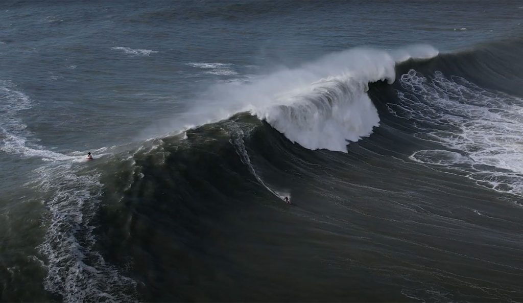 Peter Mel surfing Maverick's