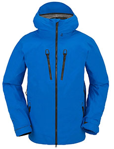a studio shot of the Volcom TDS infared snowboard jacket