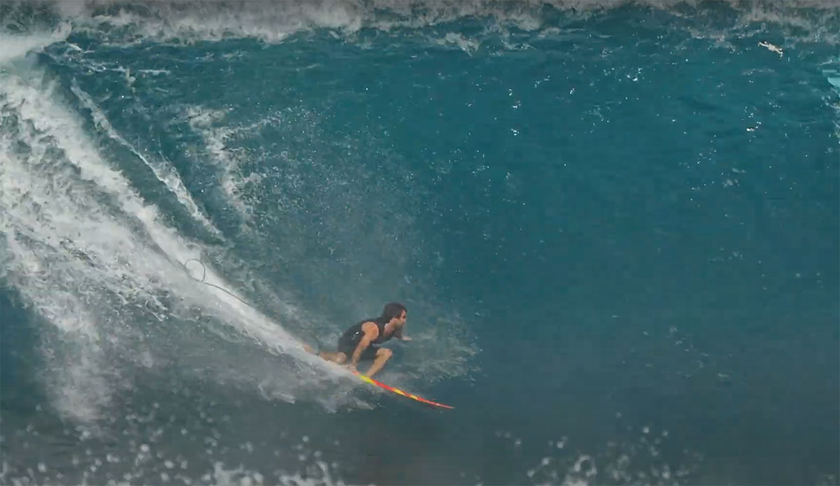 Mason Ho surfing Pipeline