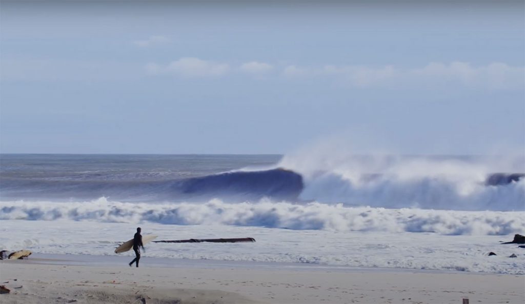 Justin Quintal surfing New Jersey