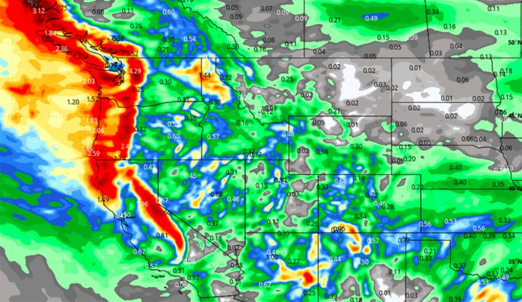 Western U.S. to Receive Feet of Snow in the Coming Days