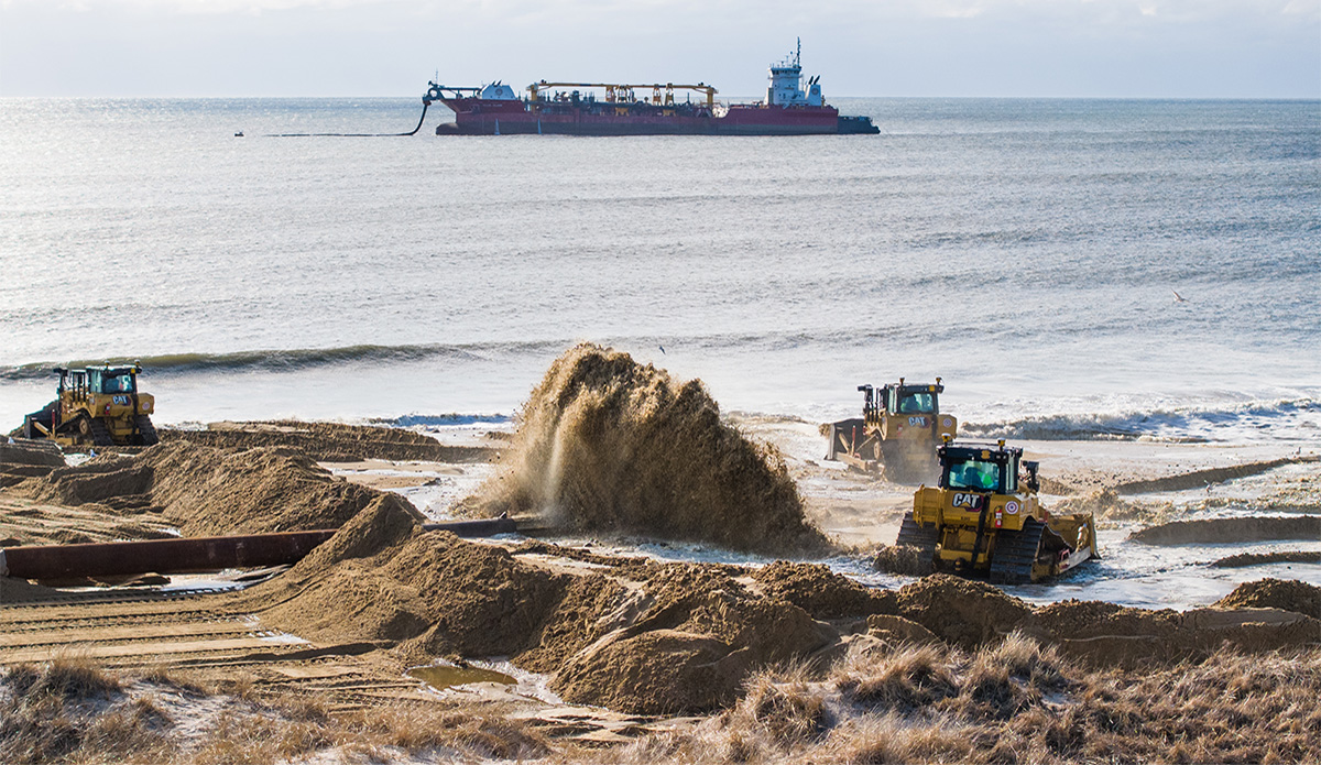 We spoke with Surfrider CEO Chad Nelsen about Surfrider's support for sand replenishment and the organization's approach to coastal erosion as a whole.