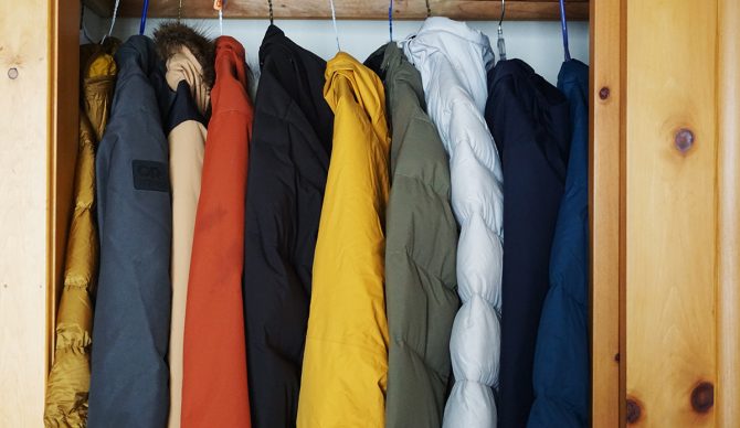 Winter Jackets in the Closet