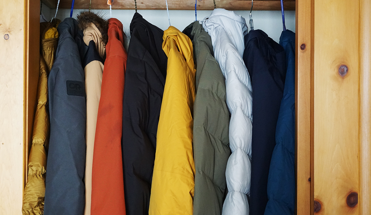 Winter Jackets in the Closet