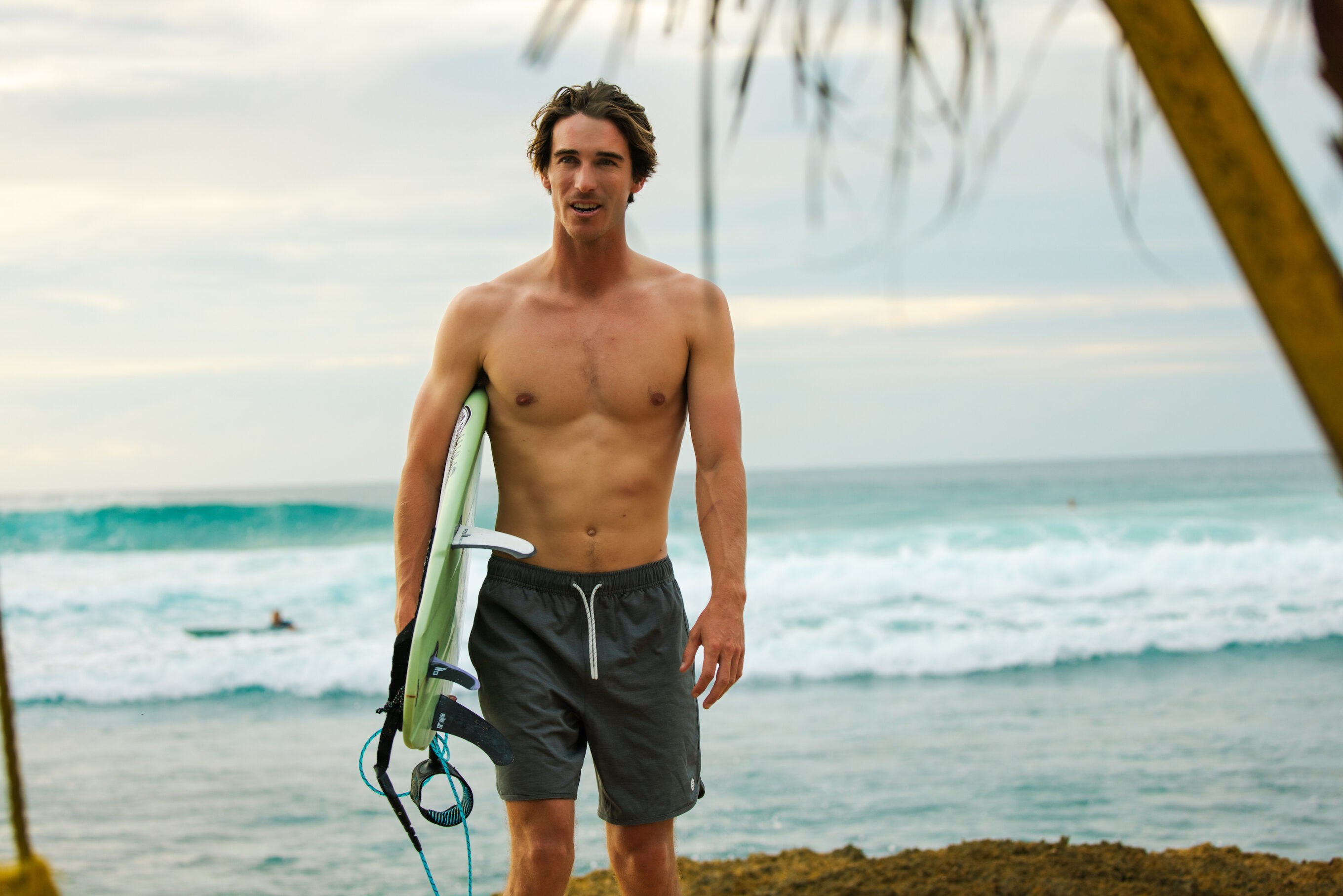 Evan Geiselman with shortboard