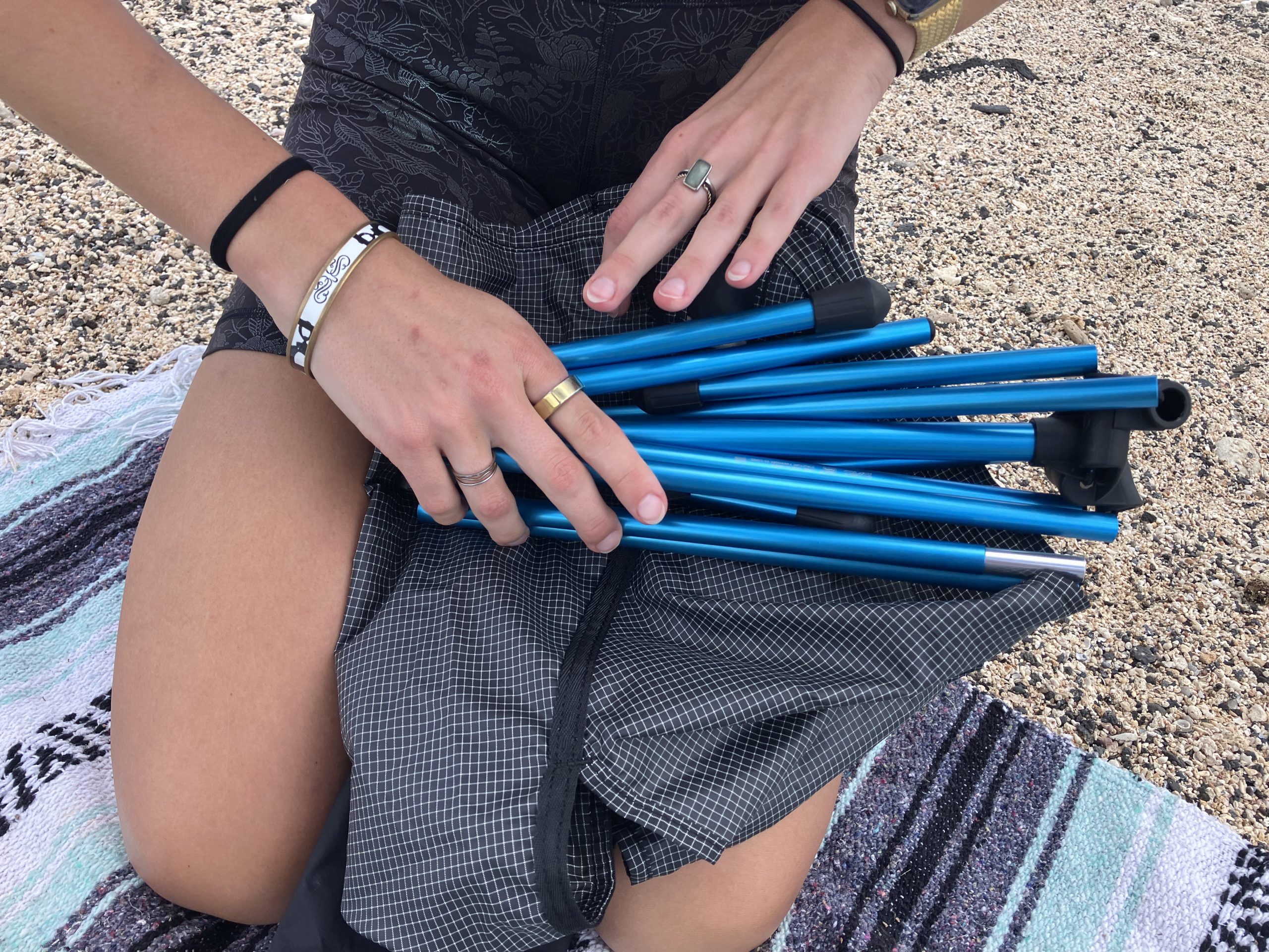 packing up the Helinox Chair Zero camping chair