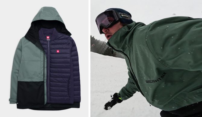 686 Smarty 3-in-1 Snowboard Jacket split image