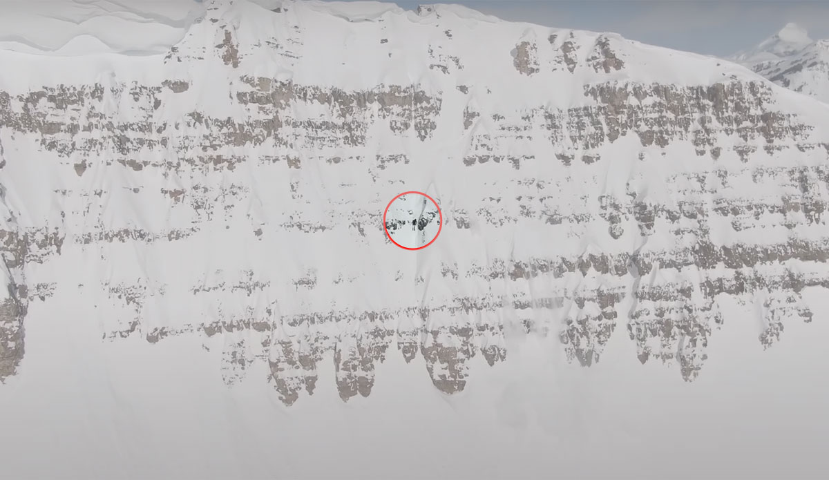 Teton Brown skiing Corah's Couloir