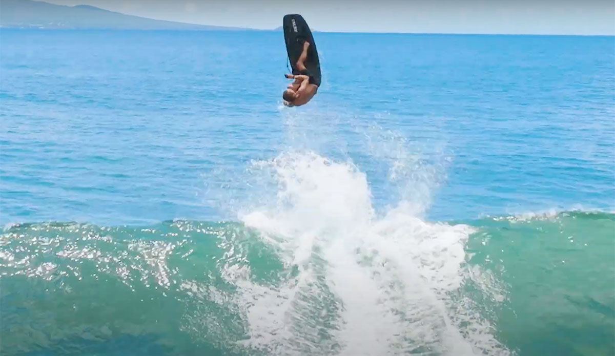 Kai Lenny on e-surfboard