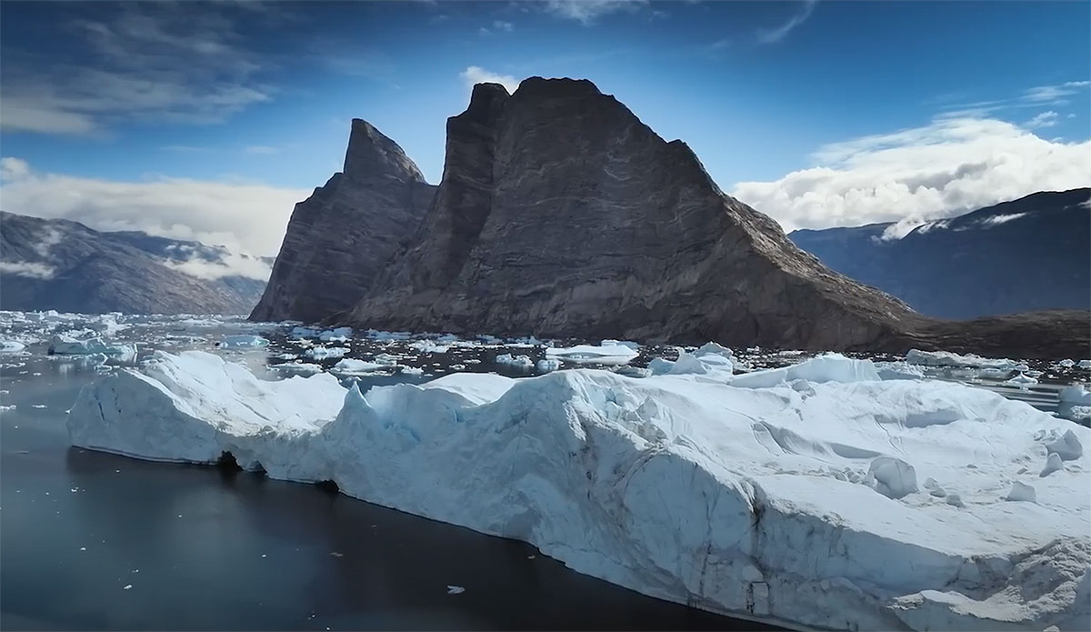 Greenlandic guide Adam Kjeldsen, and renowned adventurer Aldo Kane
