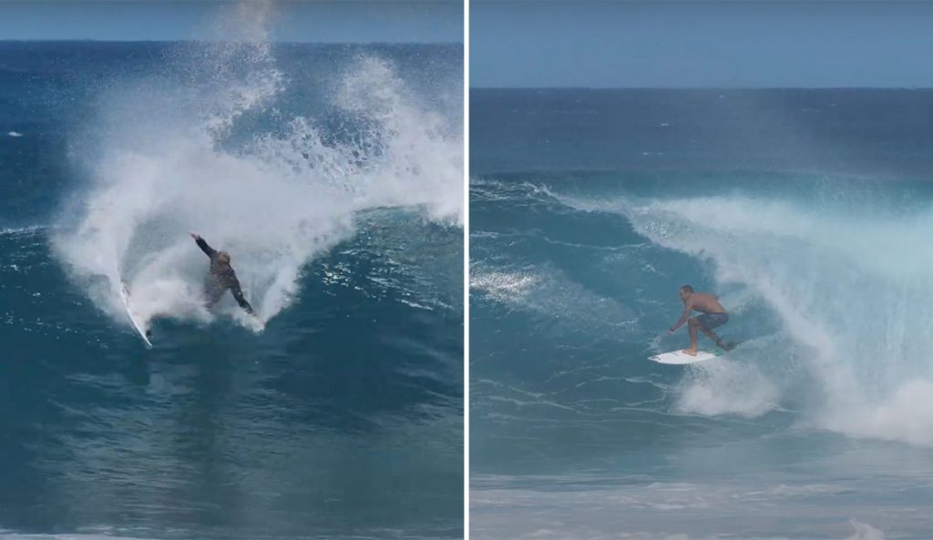 John John Florence and Jack Johnson surfing Rocky Point