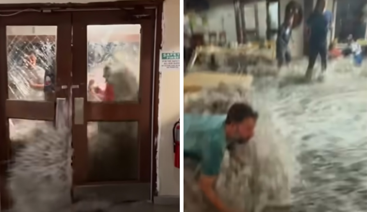 Terrifying Footage Emerges of Rogue Waves Smashing Army Base in Marshall Islands