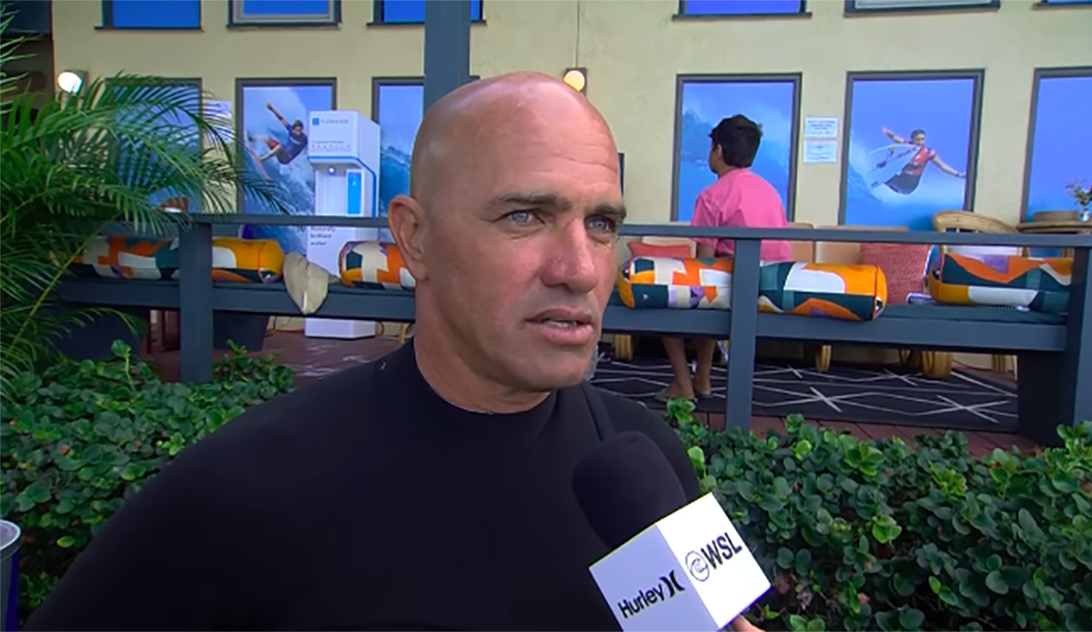 Did Kelly Slater Insinuate He Was Retiring During His On-Air Interview at Sunset?