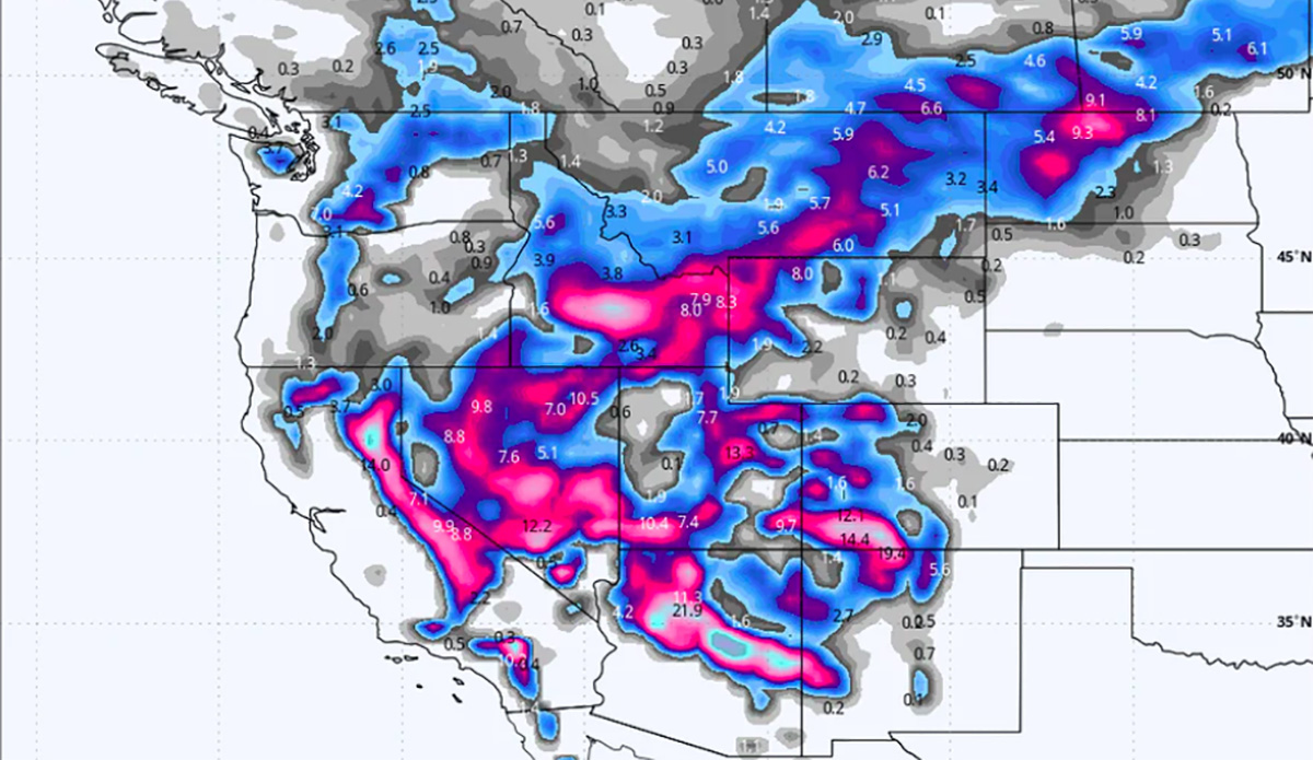 Some Ski Resorts In the West Expected to Get 2-3 Feet of Snow This Week