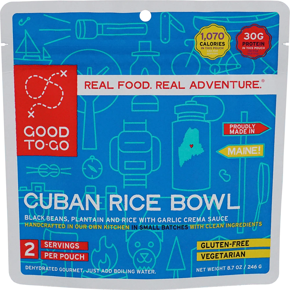 one of good to go's backpacking meals