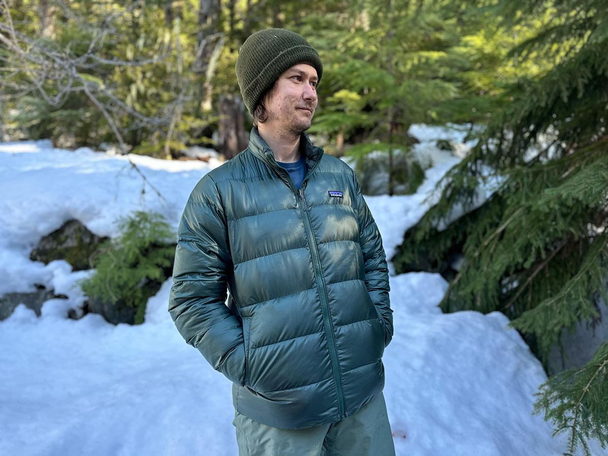 The inner liner of the Patagonia Tres 3 in 1 parka