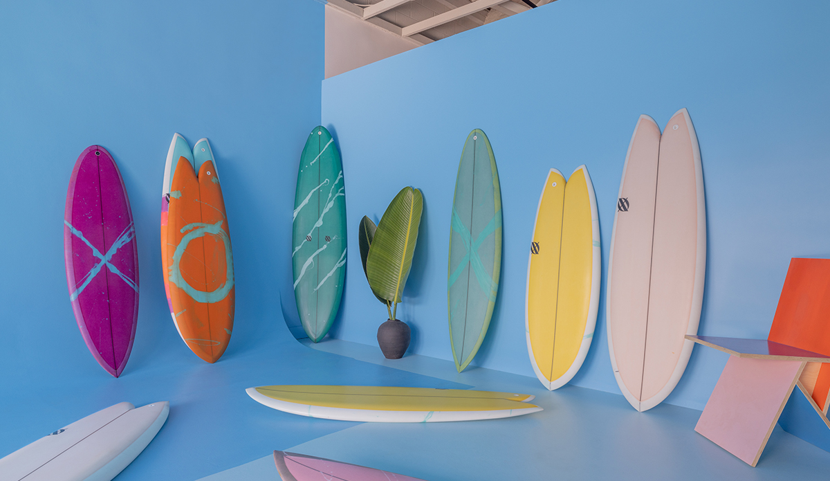 The boards also happen to have some pretty great resin art. Photo: Letitia Younger // XO COCO