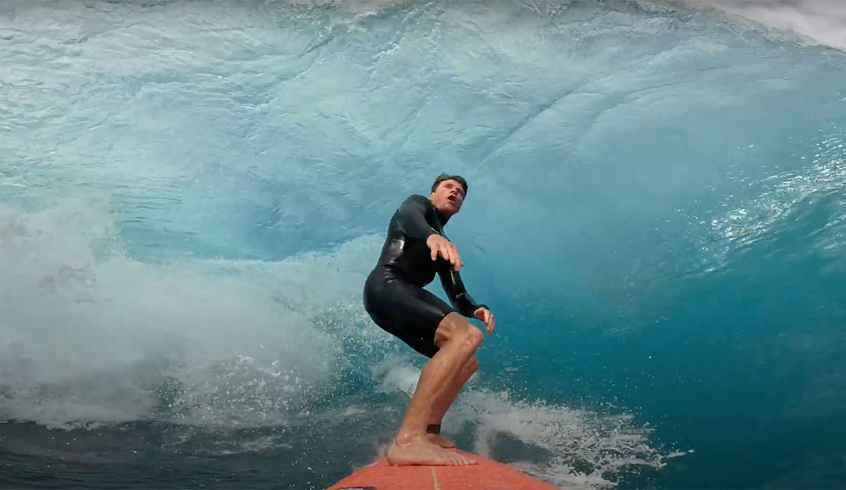Mark Healey surfing Pipeline