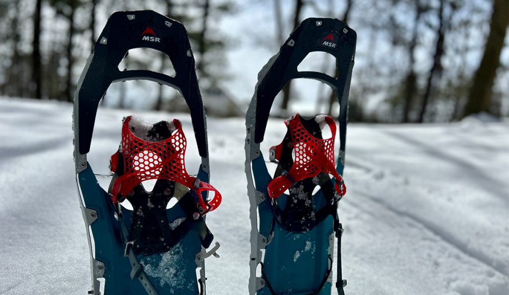The MSR Revo Ascent snowshoes