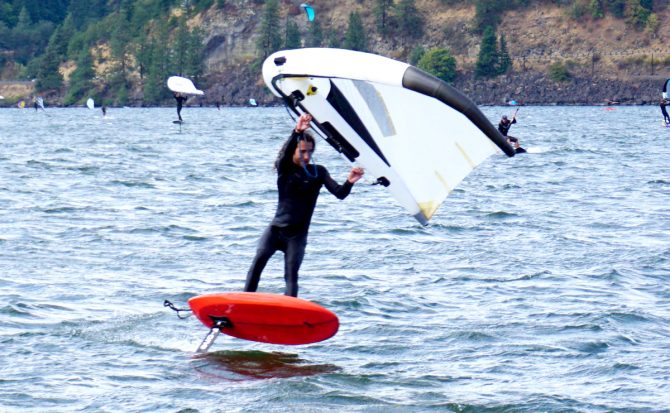Will Sileo Wing Foil at Hood River