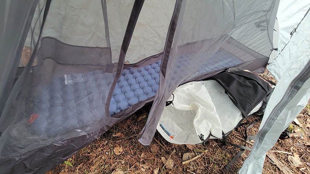 Looking inside the Sea to Summit Alto TR1 backpacking tents