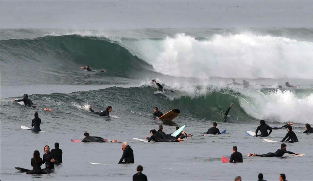 The Beauty and Chaos of Surfing Malibu During the First South Swell of the Season