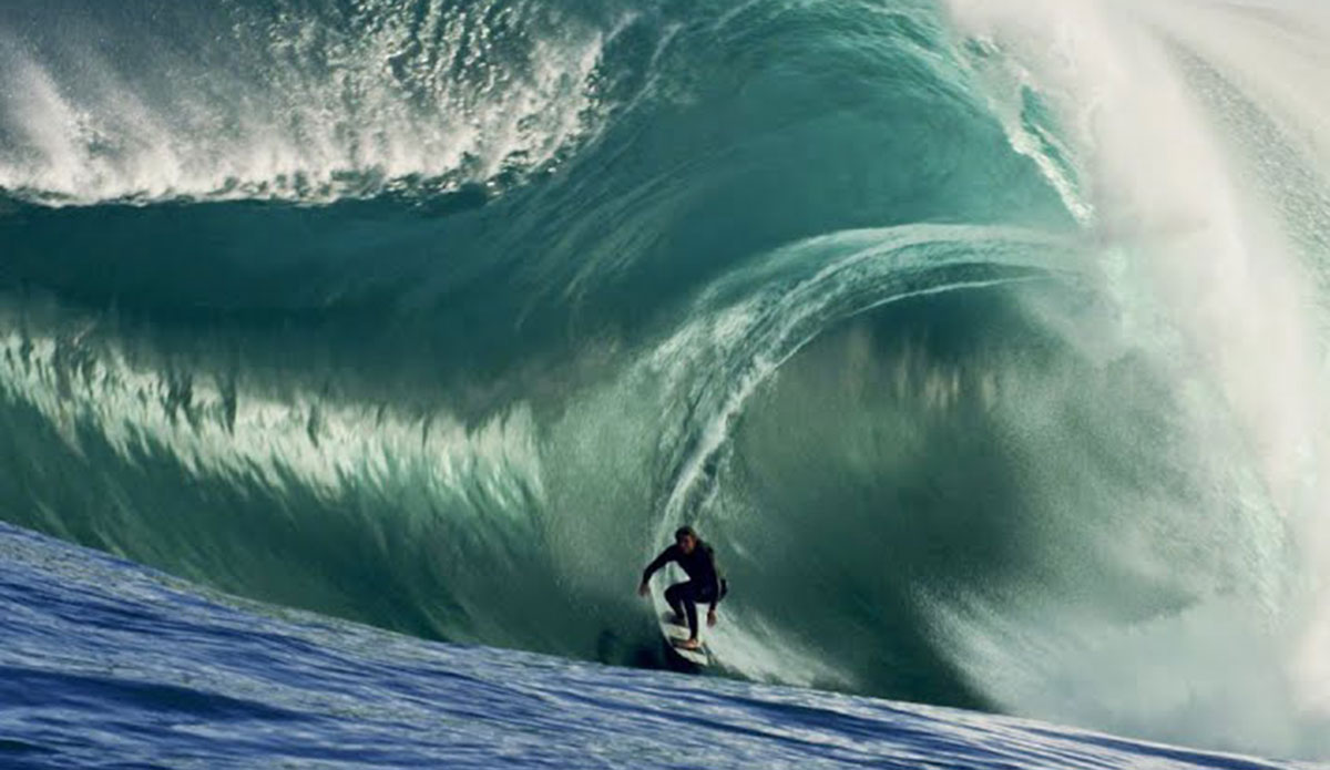 Ollie Henry surfing the right