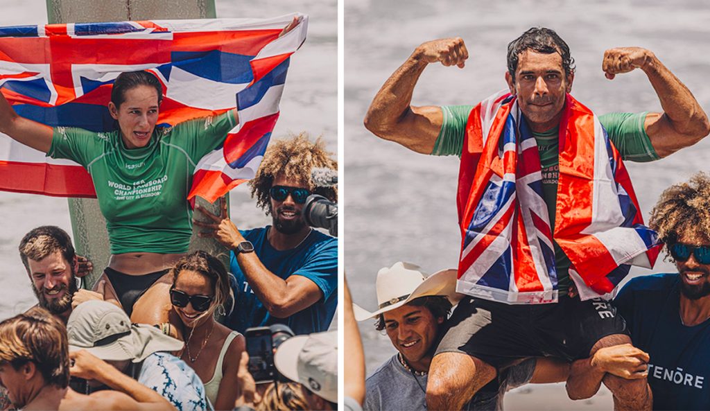Honolua Blomfield and Kai Sallas Win ISA World Longboard Championship
