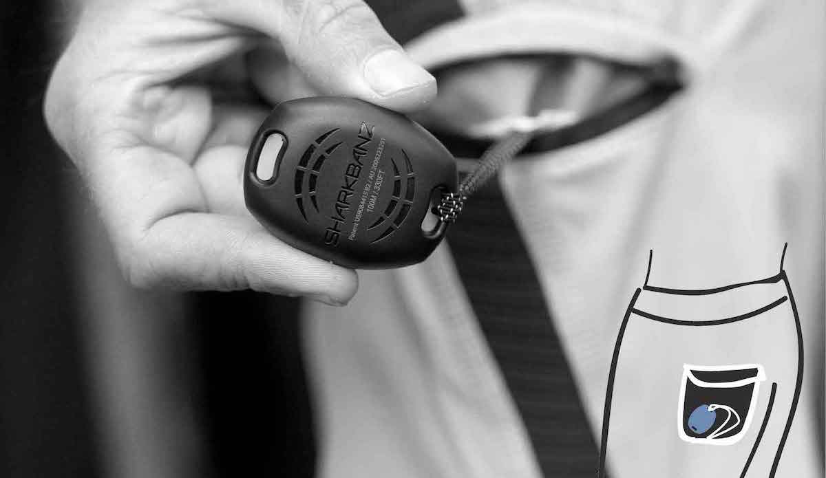 The FCS POD stashes neatly in your board short pocket. Photo: Sharkbanz