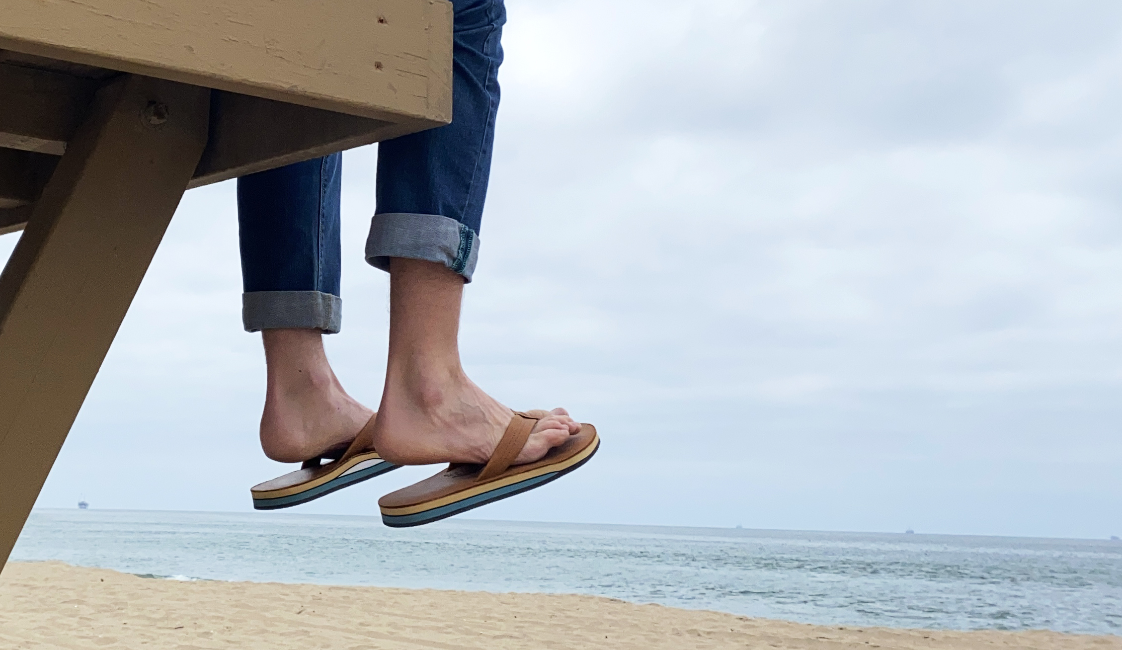 Rainbow Sandals at the Beach