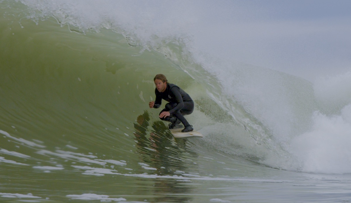 Nathan Garrison pursuing his passion, one wave at a time. Photo: Andrew Schoener