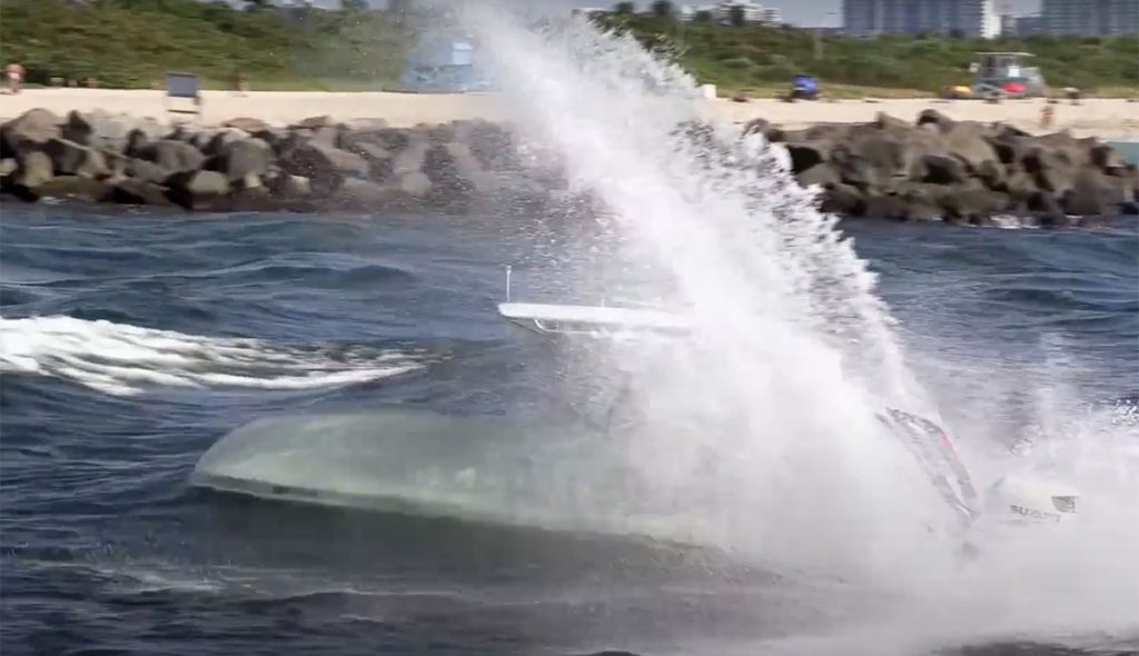 Haulover Inlet boat