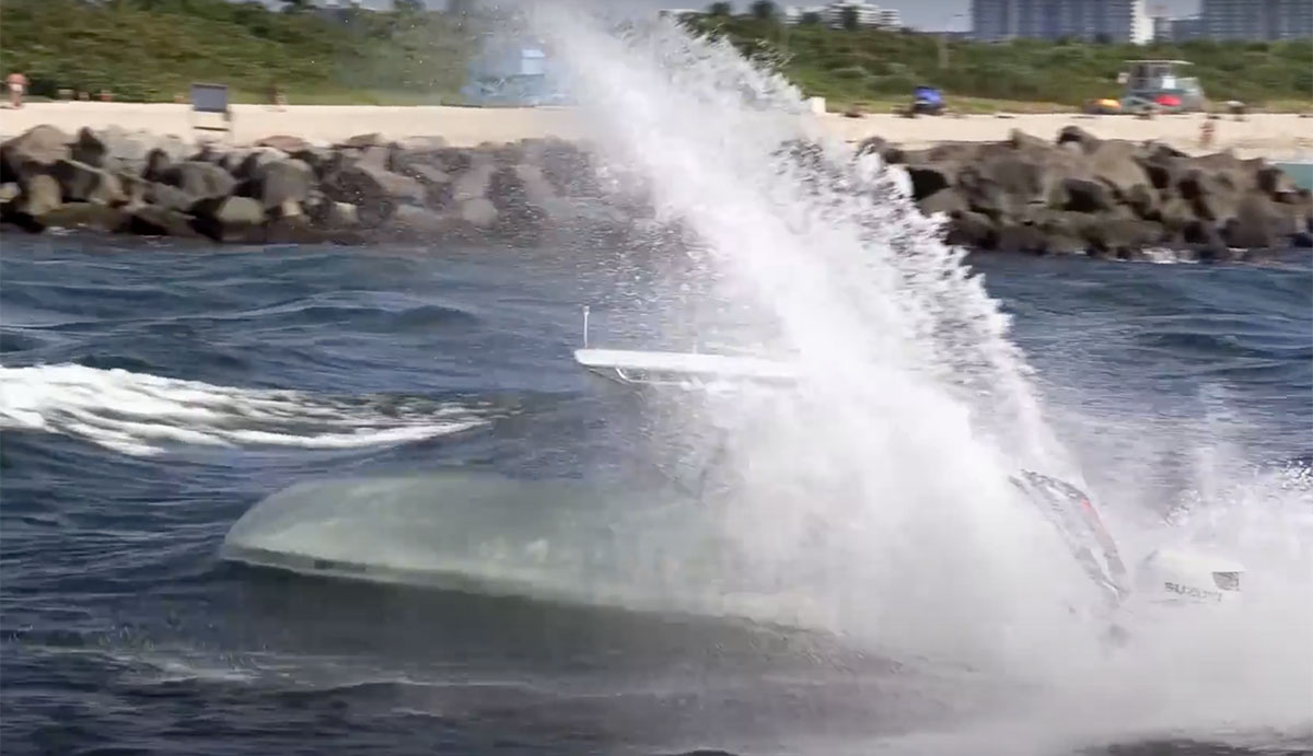 Haulover Inlet boat