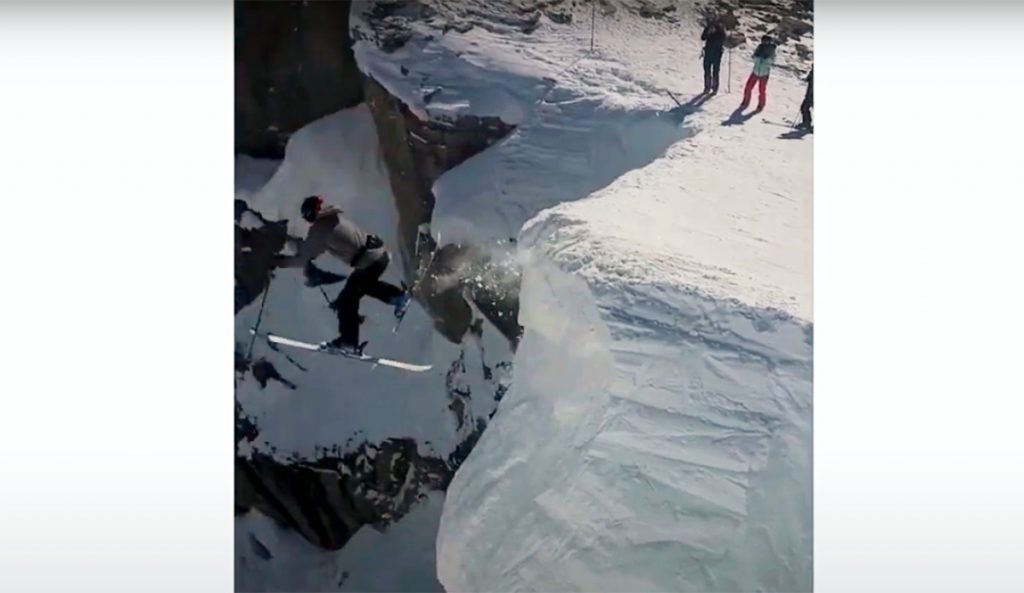 These Are the Most Colossal Corbet's Couloir Wipeouts Captured on Film This Year